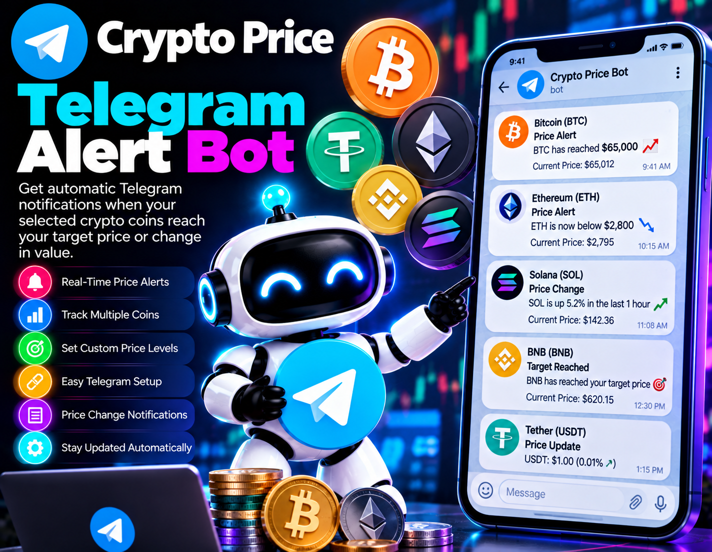 Crypto Price Telegram Alert Bot