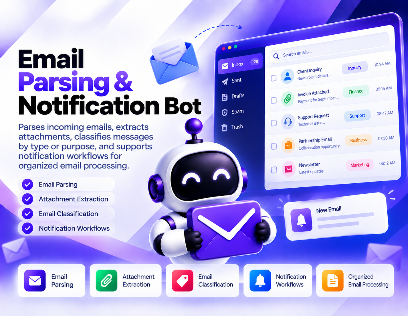 Email Parsing & Notification Bot
