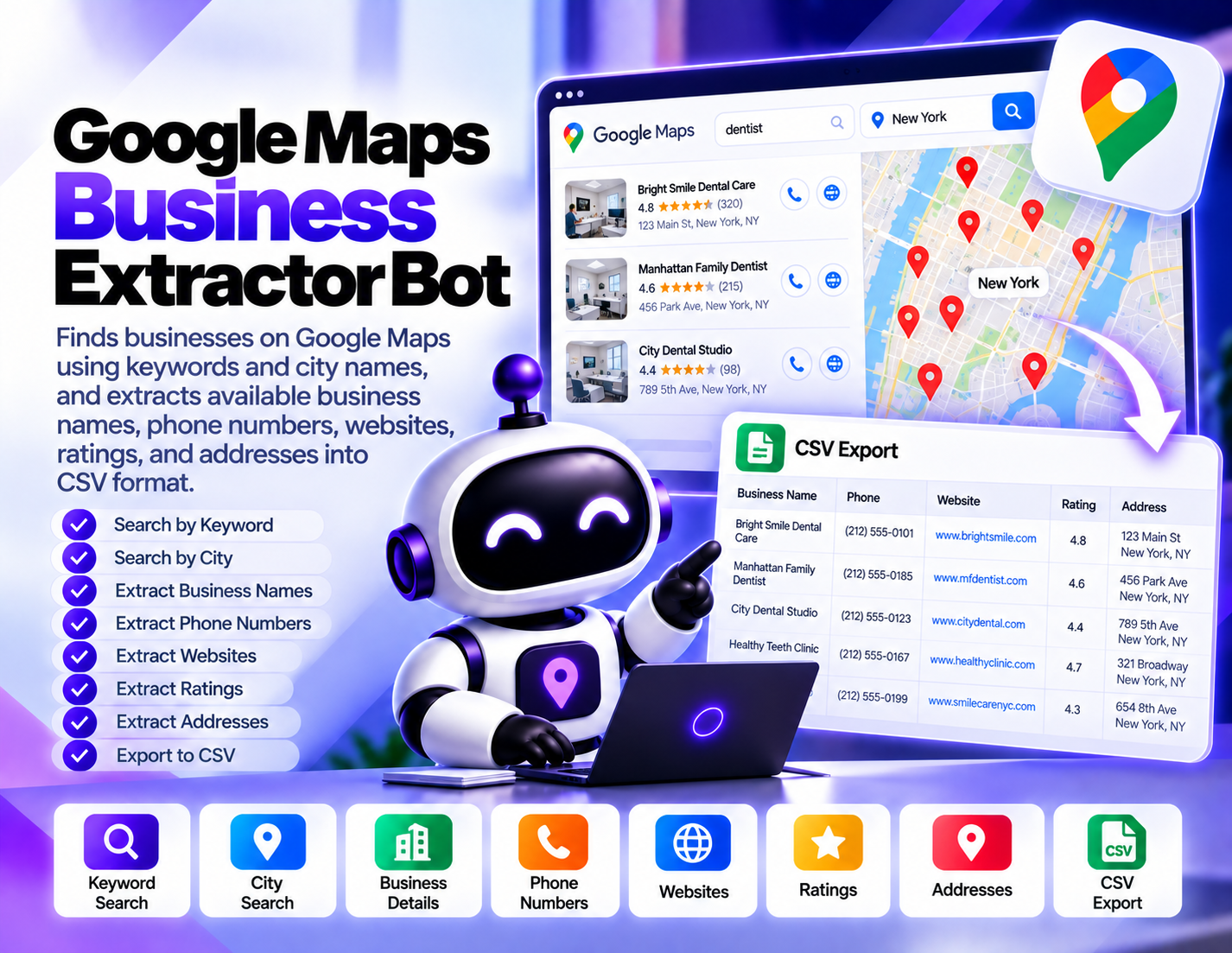 Google Maps Business Extractor Bot