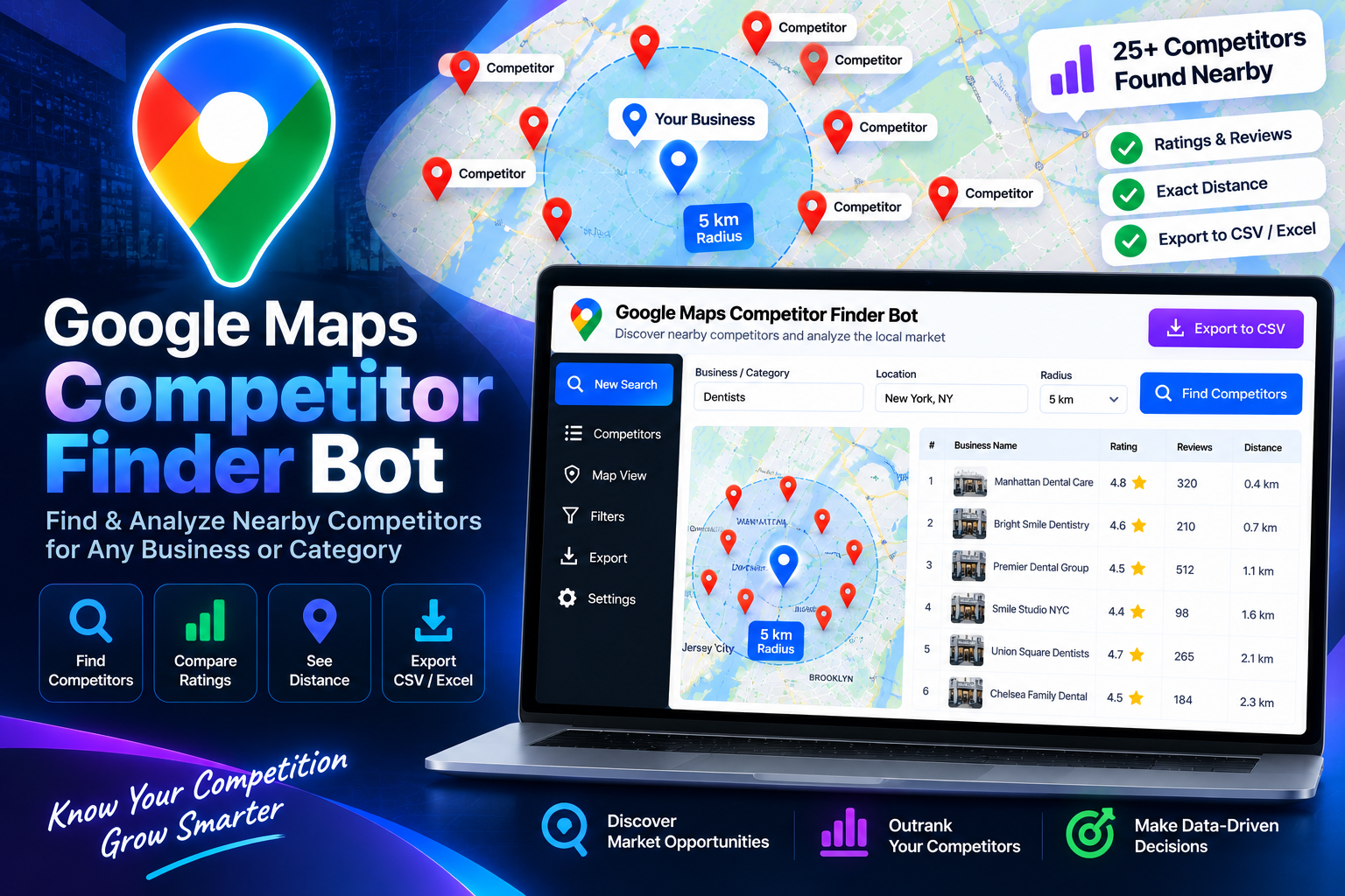 Google Maps Competitor Finder Bot