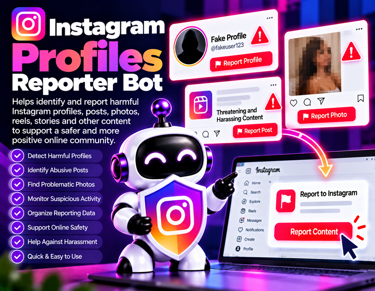 Instagram Harmful Content Bot