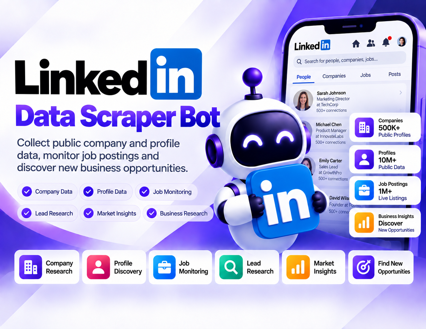 Linkedin Data & Lead Research Bot