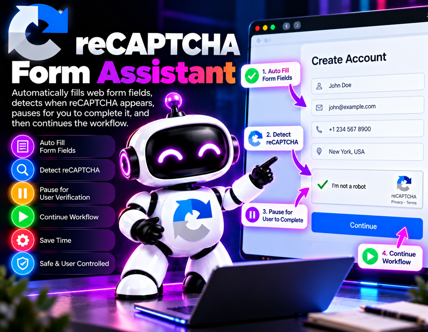reCAPTCHA Autofill Bot