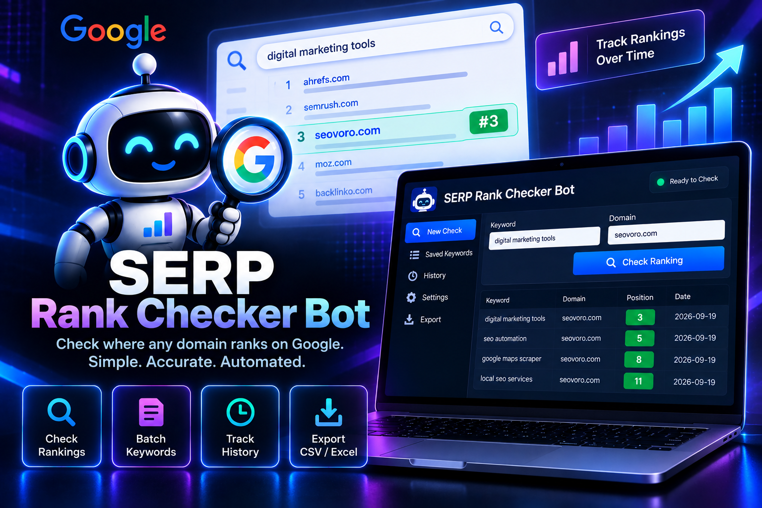SERP Rank Checker Bot
